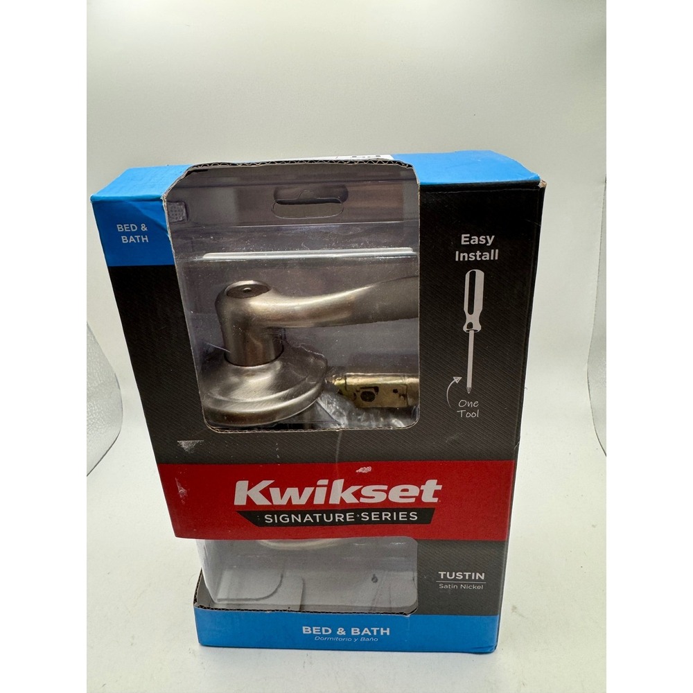 Door Lock Set Lever Handle Knob Brushed Nickel Interior Door Hardware 97300-817